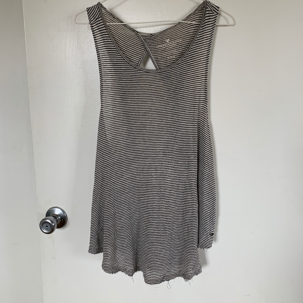 Stripped American Eagle Tank Top
